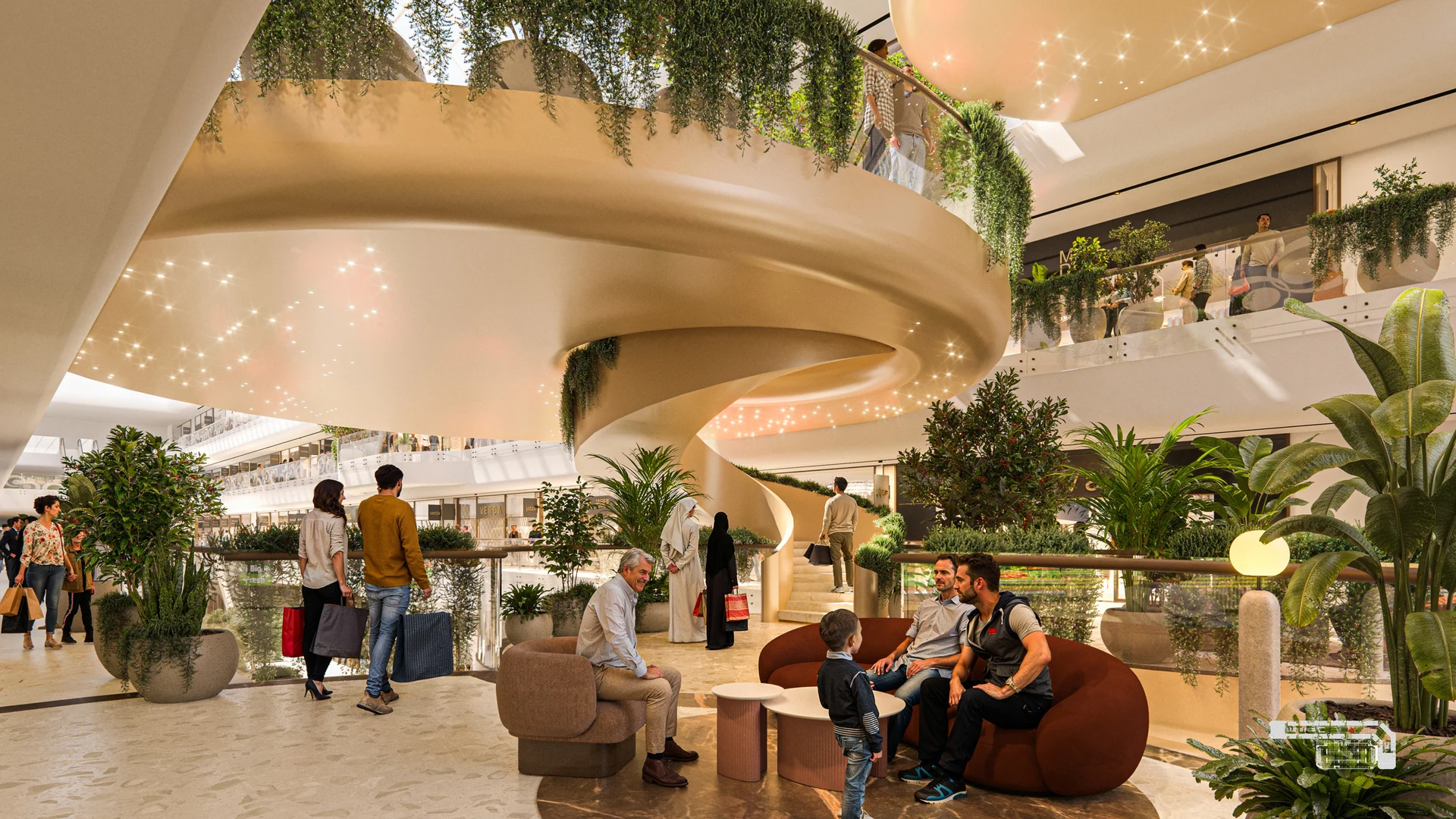 Gate Mall, Kuwait — stair view.