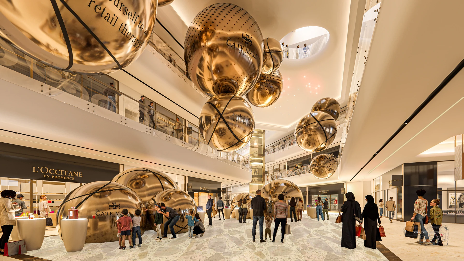 Gate Mall, Kuwait — concourse view.