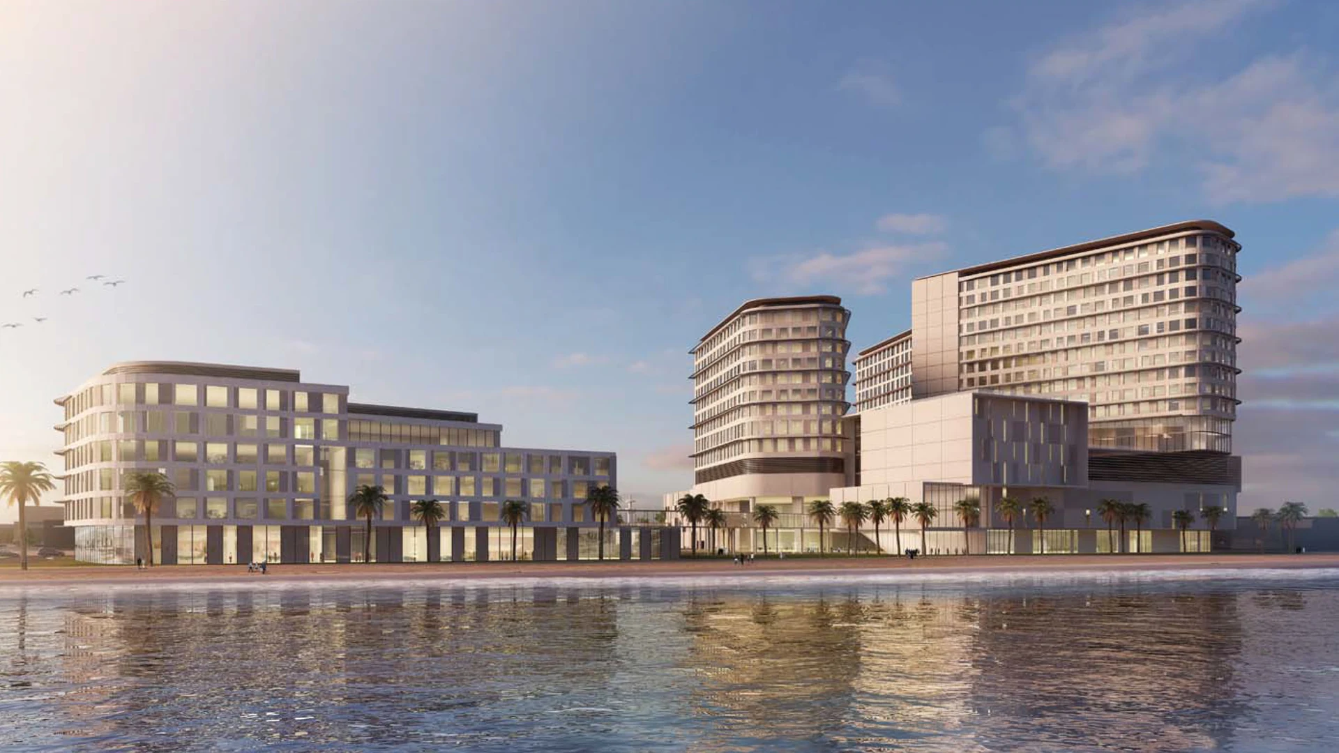Kuwait New Maternity Hospital — bay view.